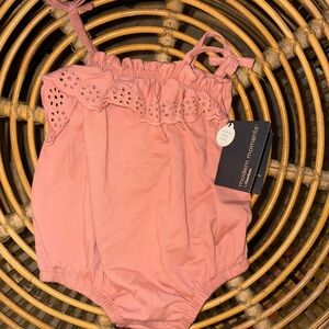 Modern Moments Pink Eyelet Baby Romper